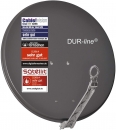 DUR-line Select 75/80 Anthrazit - Alu Sat-Antenne