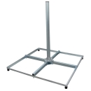 PROFI Sat Balkonständer 4x 50x50cm Stahl 1m Mast 60mm für Satellitenschüssel Flachdachständer